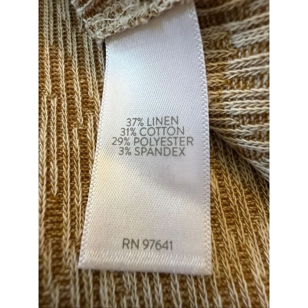 J. Jill Pure Jill 2 Pc. Cardigan +‎ Shell Size M Linen Blend Oversized Lagenlook